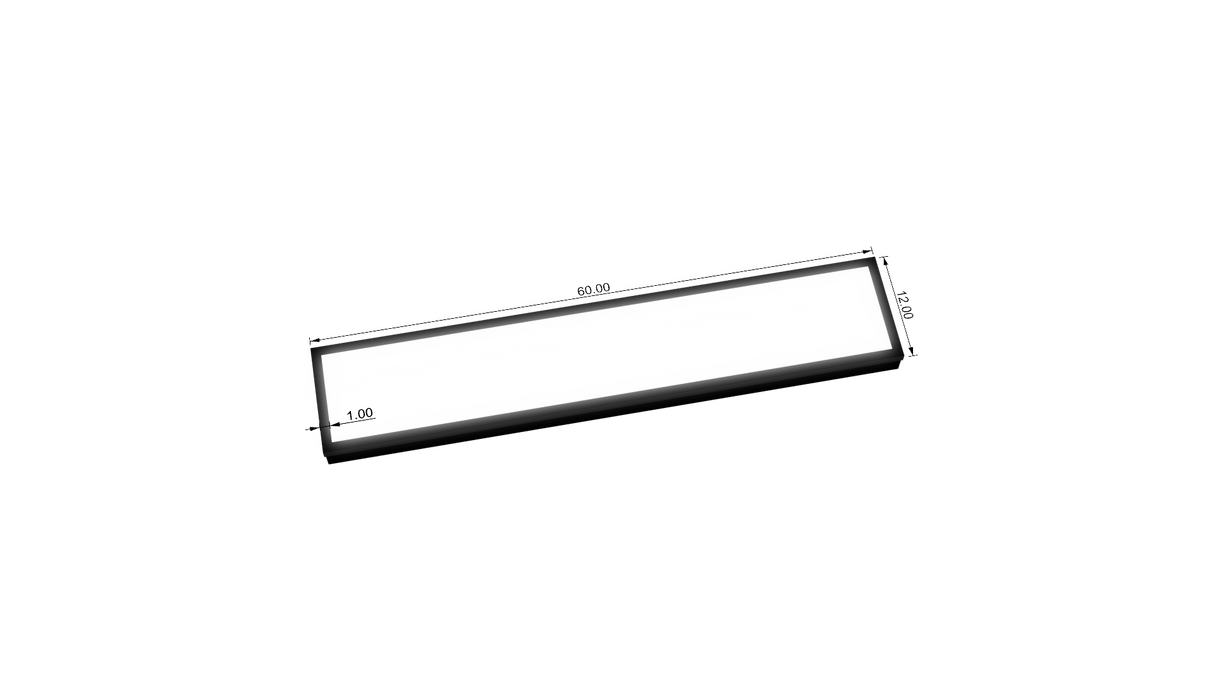 3.5" Deep Single Sided Wall Cabinet - Rectangle