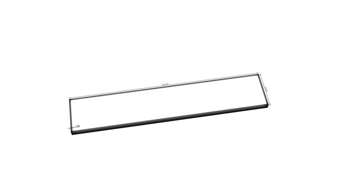 3.5" Deep Single Sided Wall Cabinet - Rectangle