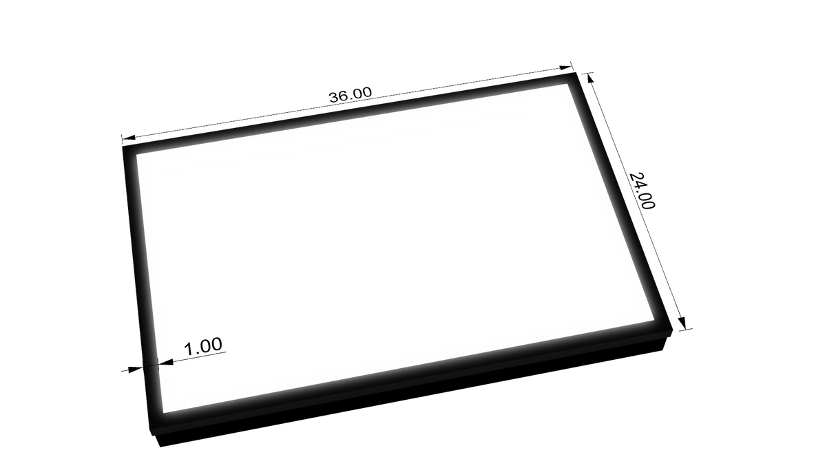 3.5" Deep Single Sided Wall Cabinet - Rectangle