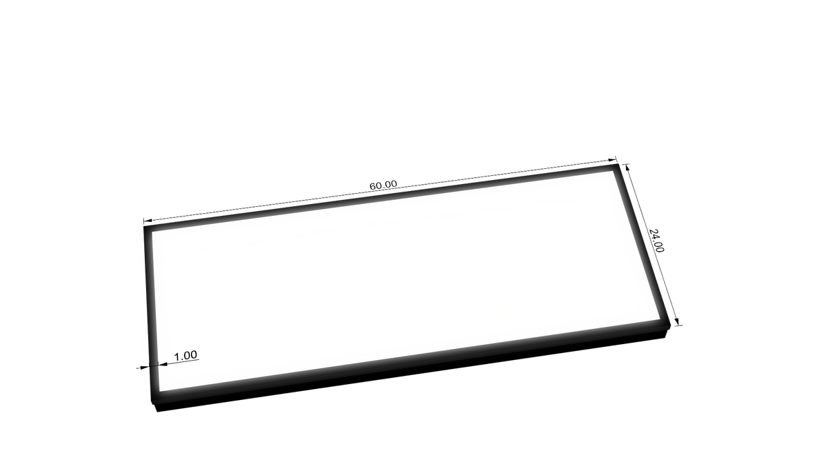 3.5" Deep Single Sided Wall Cabinet - Rectangle