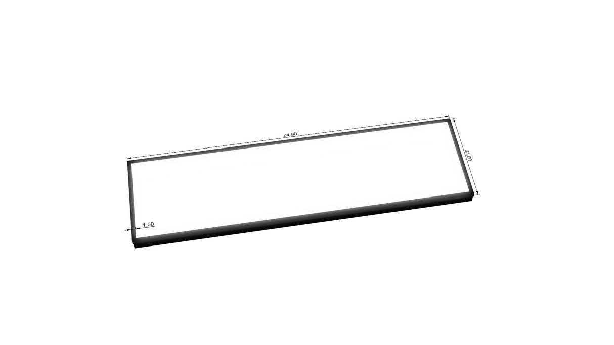 3.5" Deep Single Sided Wall Cabinet - Rectangle