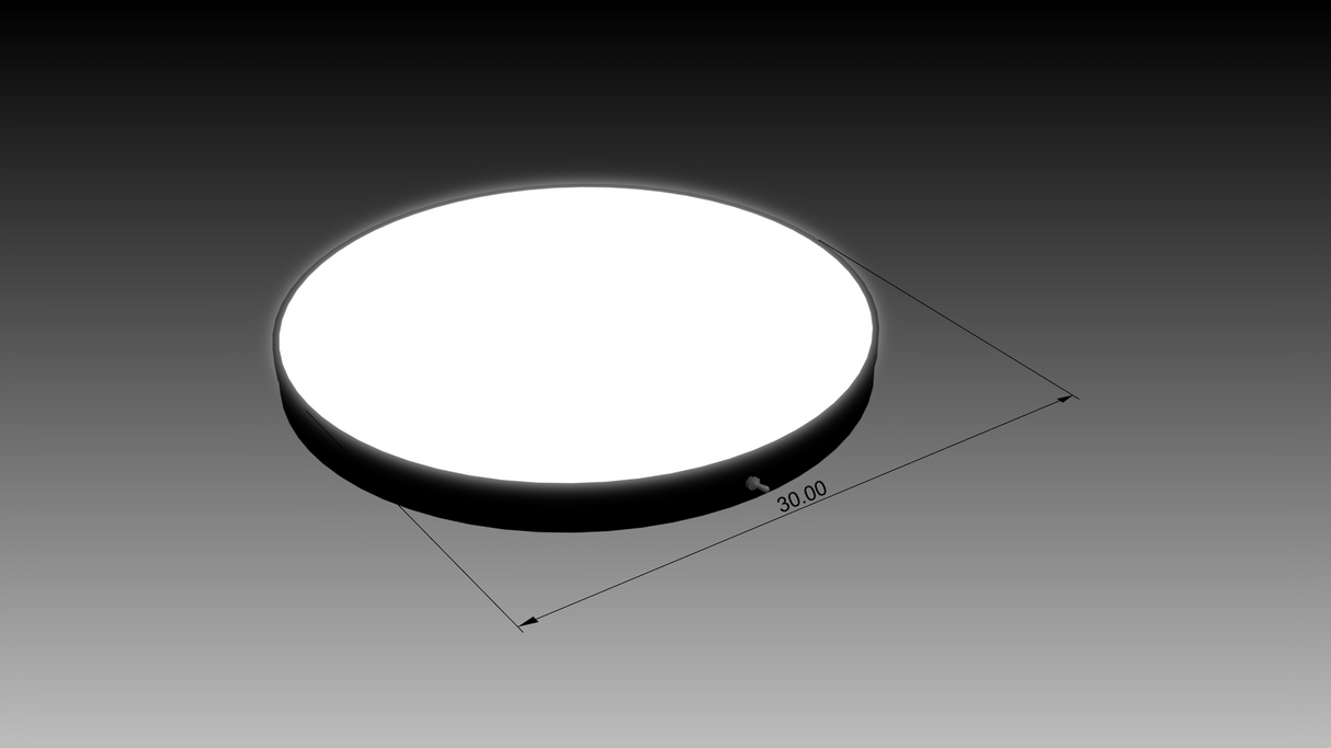 3.5" Deep Single Sided Wall Cabinet - Rounds/Ovals