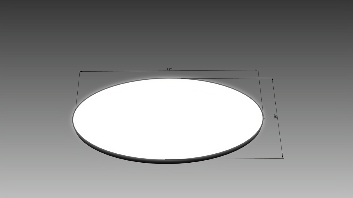 3.5" Deep Single Sided Wall Cabinet - Rounds/Ovals