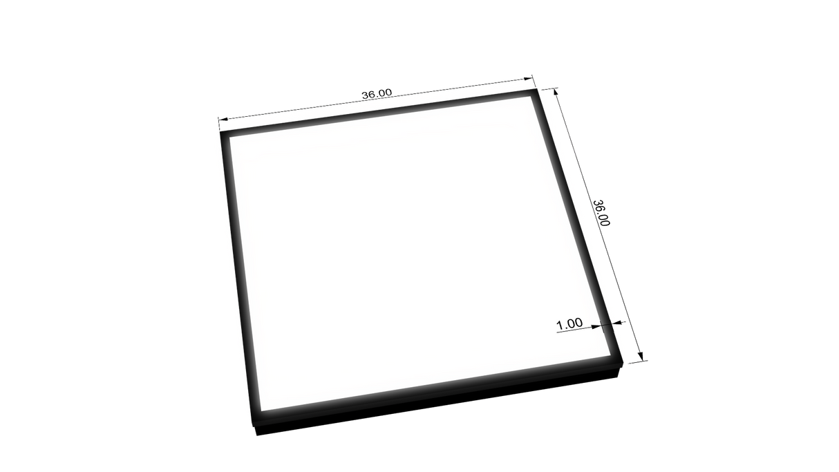 3.5" Deep Single Sided Wall Cabinet - Rectangle