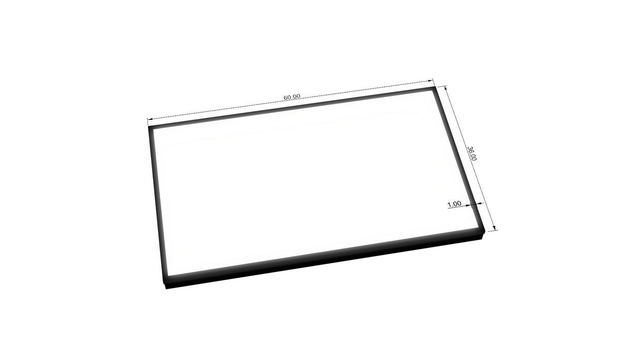 3.5" Deep Single Sided Wall Cabinet - Rectangle