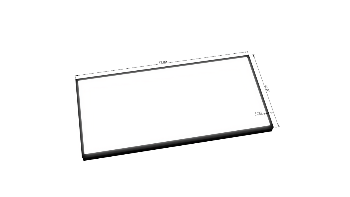 3.5" Deep Single Sided Wall Cabinet - Rectangle