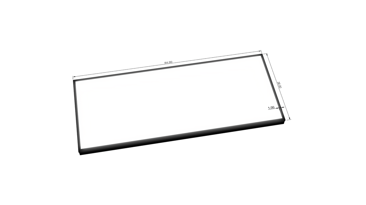3.5" Deep Single Sided Wall Cabinet - Rectangle