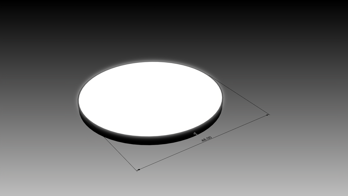 3.5" Deep Single Sided Wall Cabinet - Rounds/Ovals