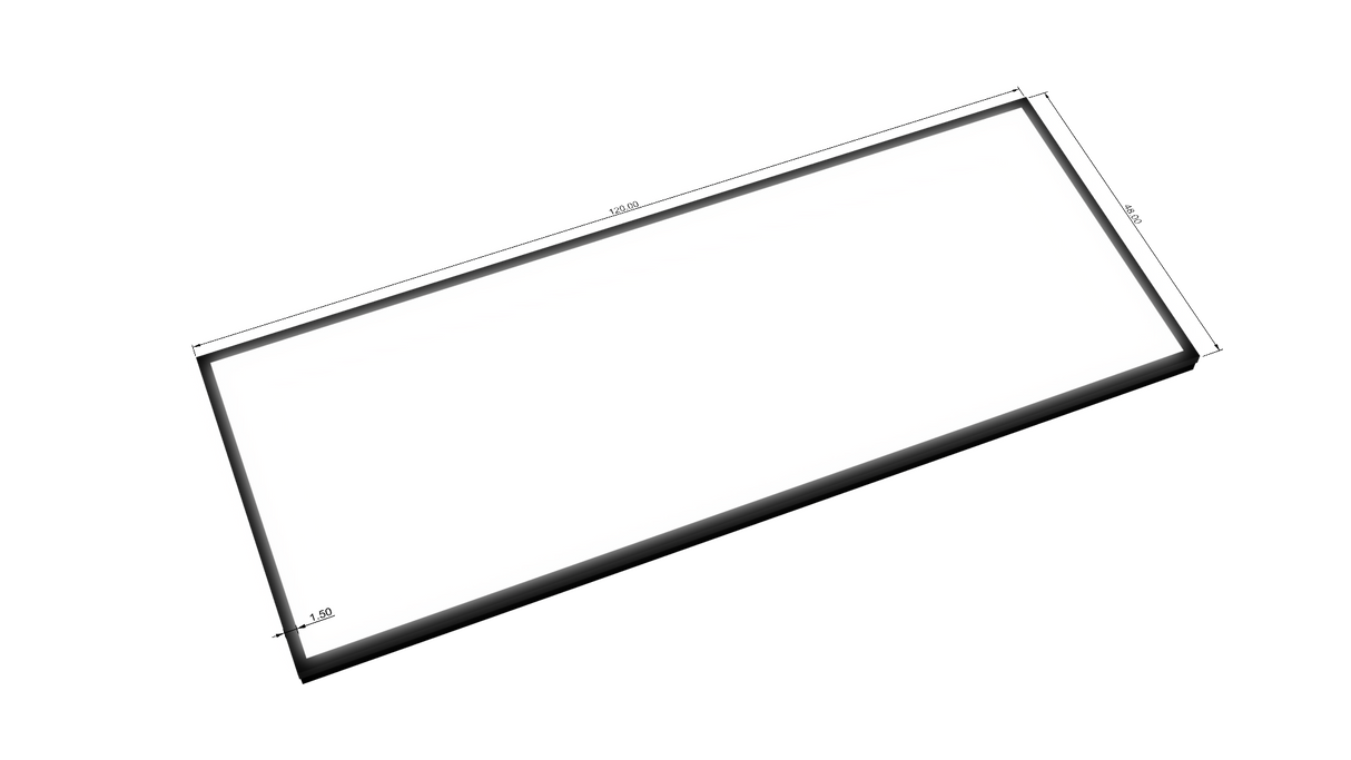3.5" Deep Single Sided Wall Cabinet - Rectangle