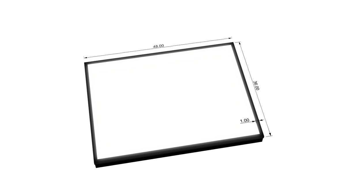 3.5" Deep Single Sided Wall Cabinet - Rectangle
