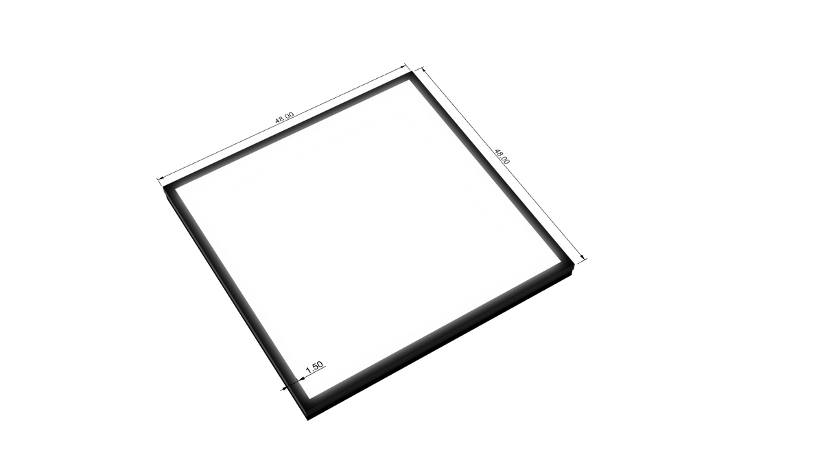 3.5" Deep Single Sided Wall Cabinet - Rectangle