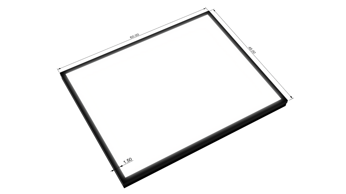 3.5" Deep Single Sided Wall Cabinet - Rectangle