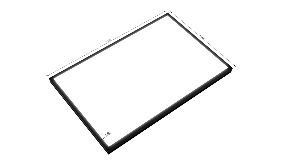 3.5" Deep Single Sided Wall Cabinet - Rectangle