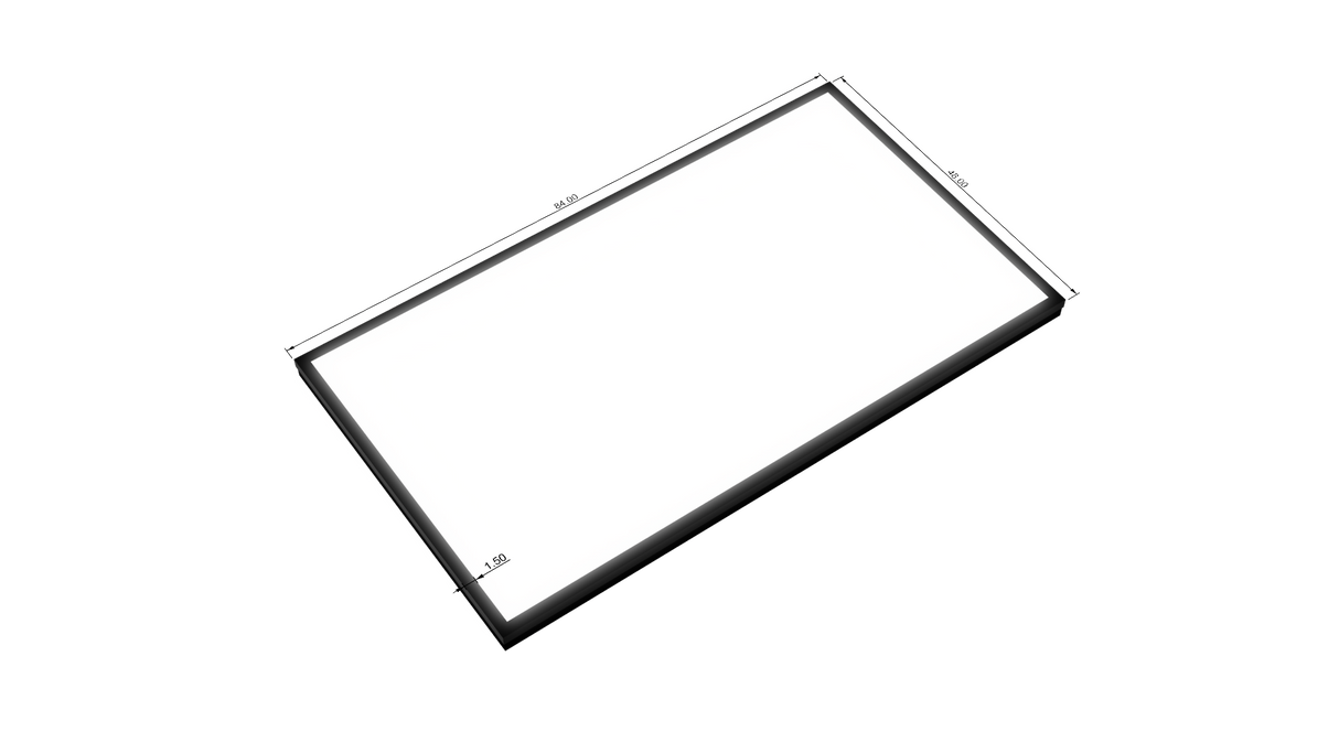 3.5" Deep Single Sided Wall Cabinet - Rectangle