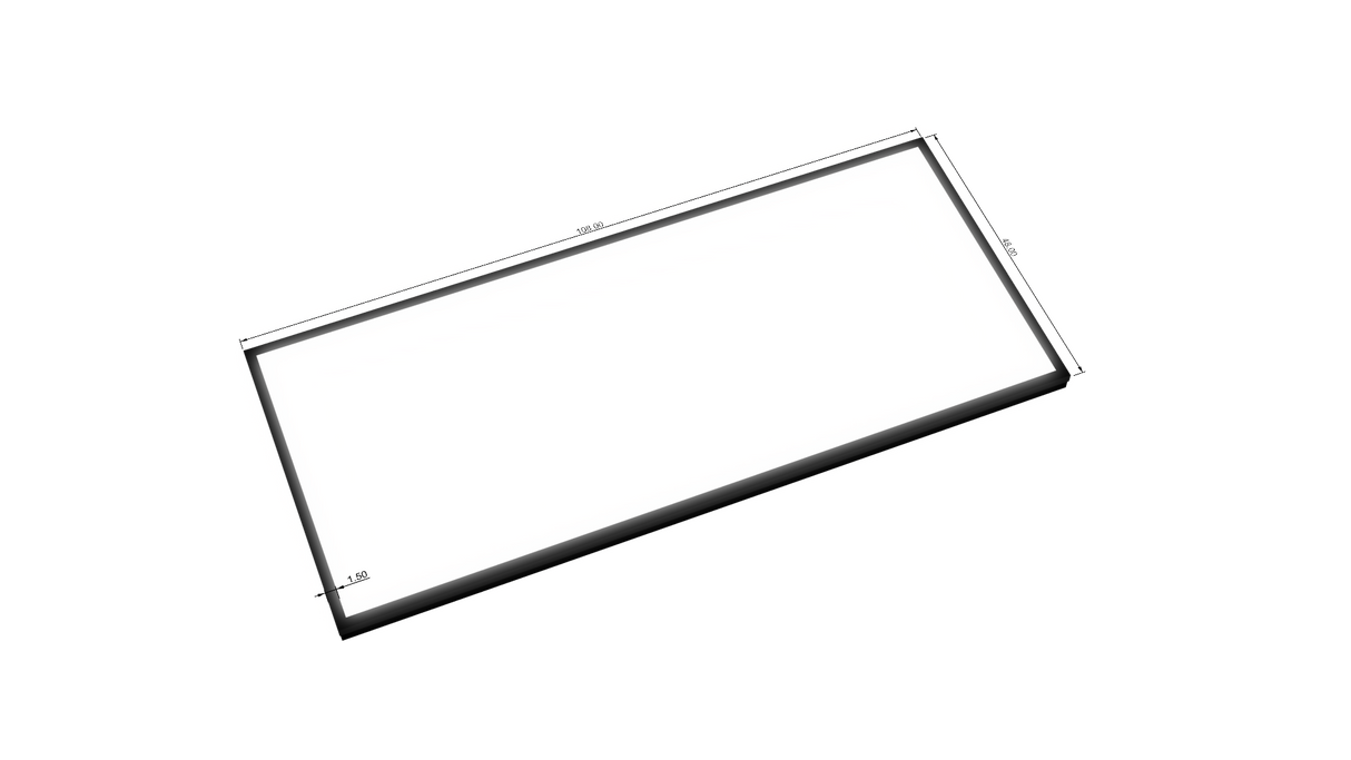 3.5" Deep Single Sided Wall Cabinet - Rectangle