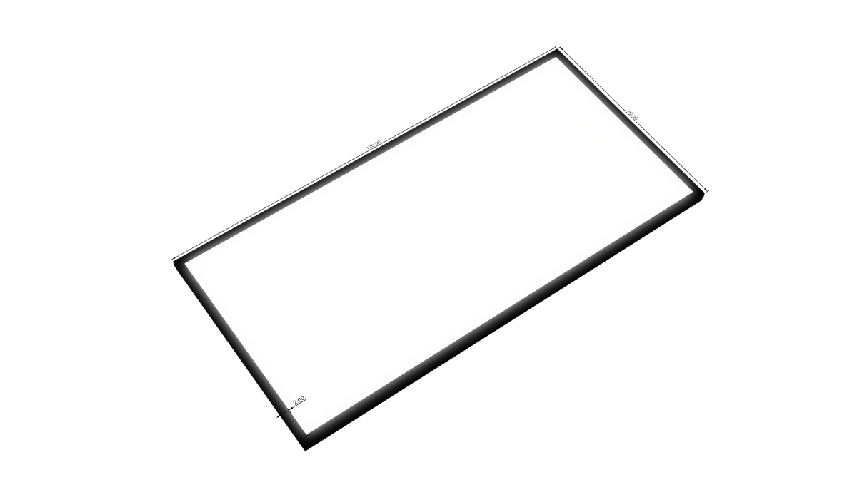 3.5" Deep Single Sided Wall Cabinet - Rectangle