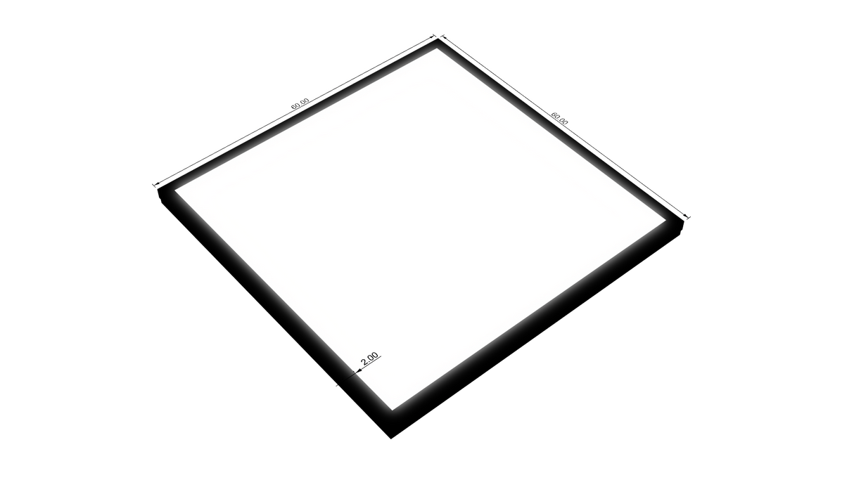 3.5" Deep Single Sided Wall Cabinet - Rectangle