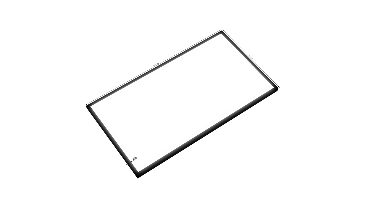 3.5" Deep Single Sided Wall Cabinet - Rectangle