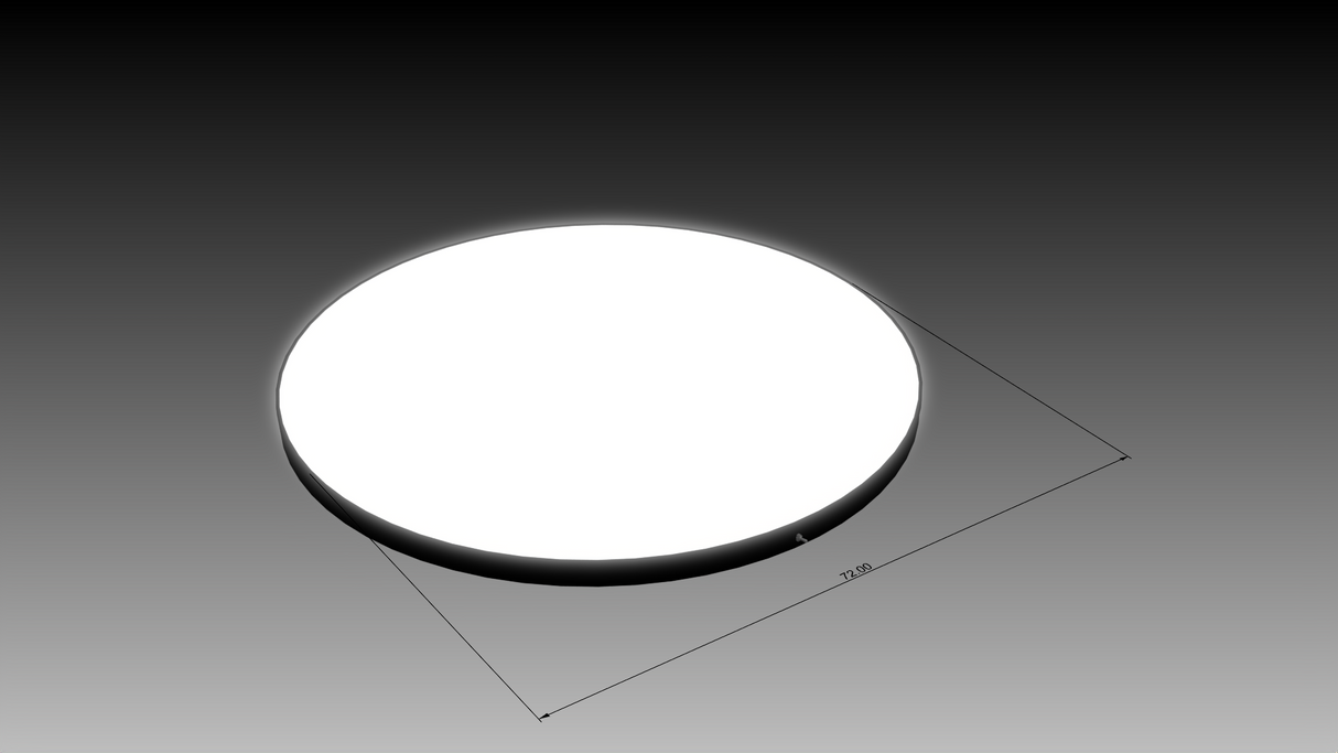 3.5" Deep Single Sided Wall Cabinet - Rounds/Ovals