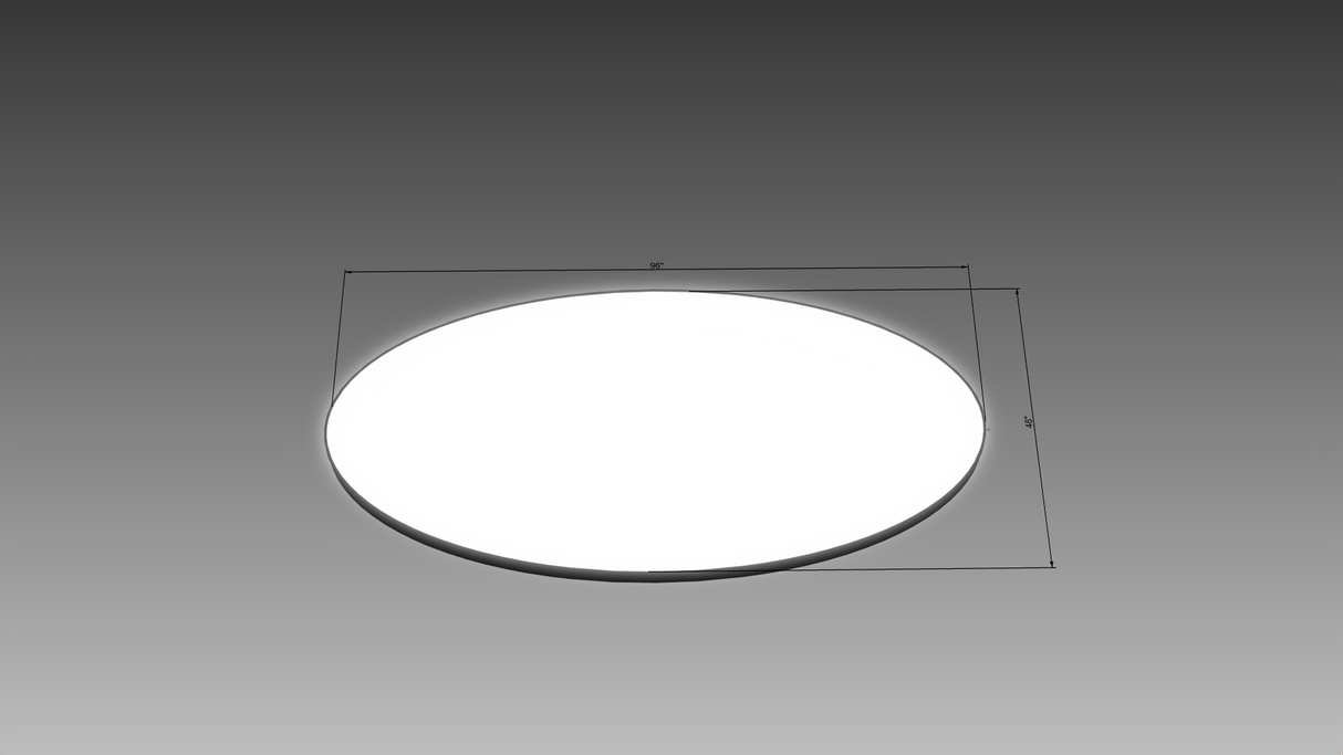 3.5" Deep Single Sided Wall Cabinet - Rounds/Ovals